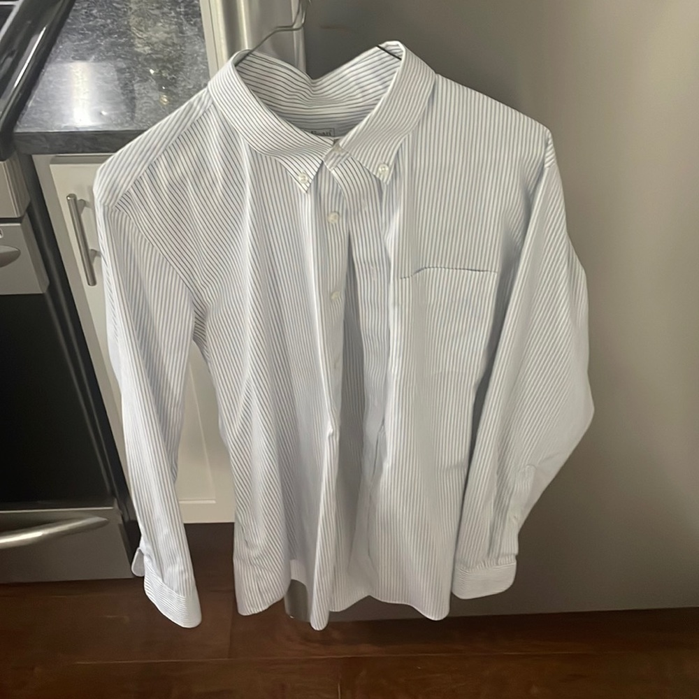 L.L.Bean Striped Button Down Shirt